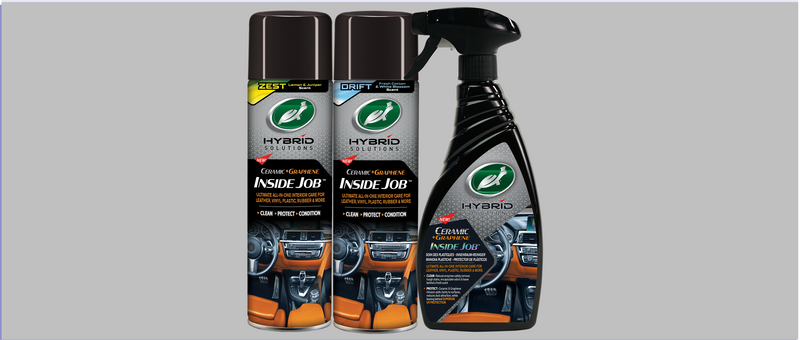 O produto que limpa e protege todas as superfícies interiores laváveis do seu automóvel