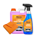 Pack Limpieza Exterior - Limpiacristales 500 ml, Limpiaparabrisas 2 litros y Paño Antipolvo