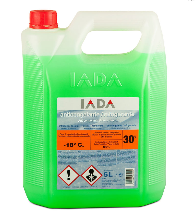 Refrigerante Verde Anticongelante 30% (-18ºC) 5 Litros IADA