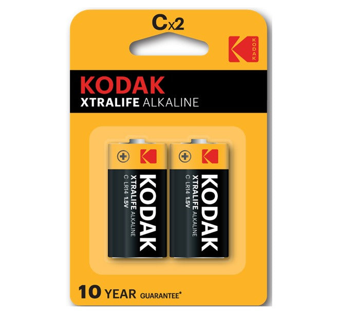 Pilhas Kodak Xtralife Alcalina LR14 C 1.5V (Pack 2)