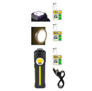 Luz de inspección LED recargable con anillo UV de enfoque