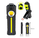 Luz de inspección LED recargable con anillo UV de enfoque