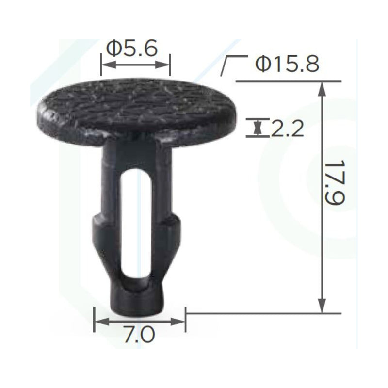 Molas de Fixação em Plástico C1085 (embalagem com 50 molas)