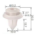 Molas de Fixação em Plástico C391 (embalagem com 50 molas)