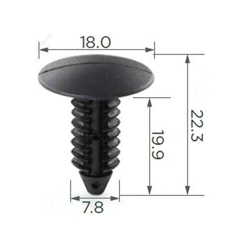 Molas de Fixação em Plástico C4 (embalagem com 50 molas)