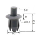 Molas de Fixação em Plástico C947 (embalagem com 50 molas)