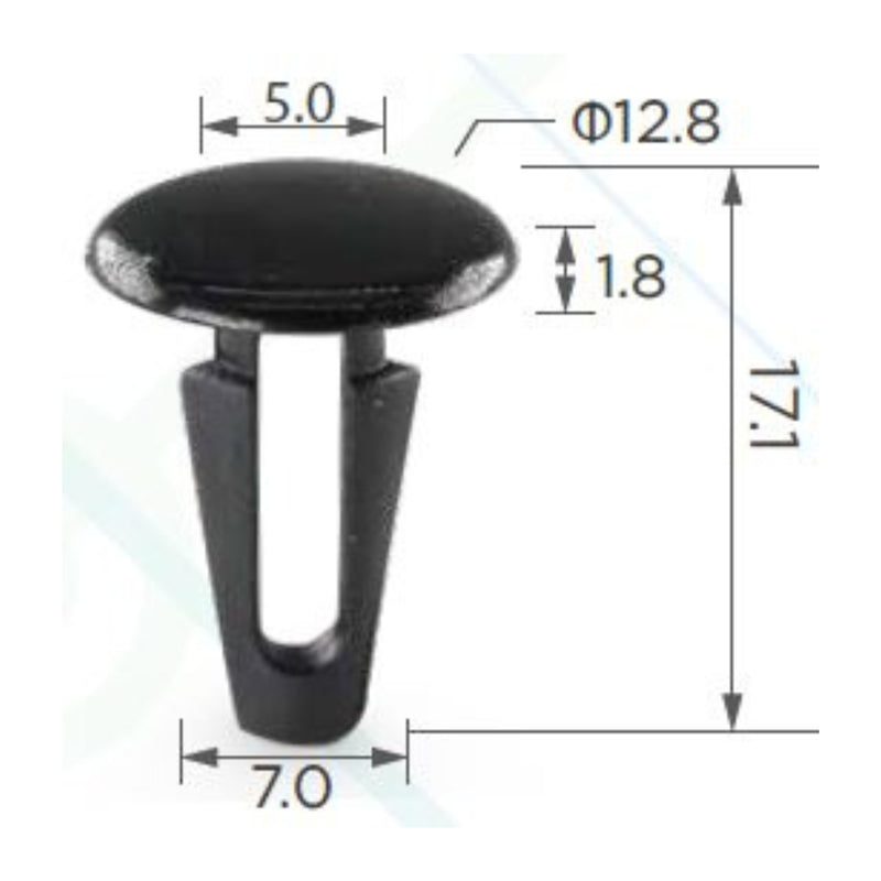 Molas de Fixação em Plástico C9 (embalagem com 50 molas)