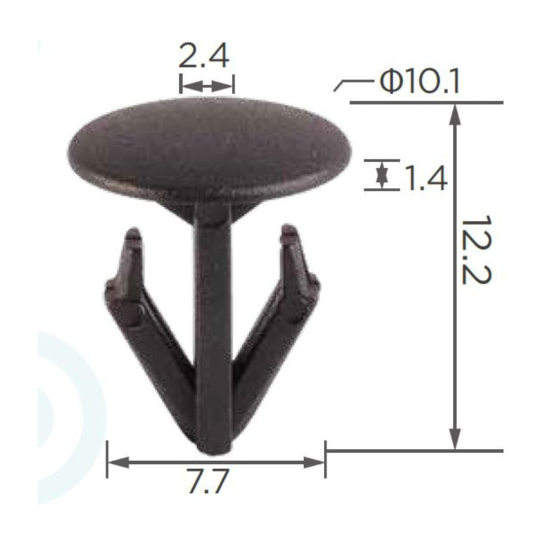 Molas de Fixação em Plástico C587 (embalagem com 50 molas)