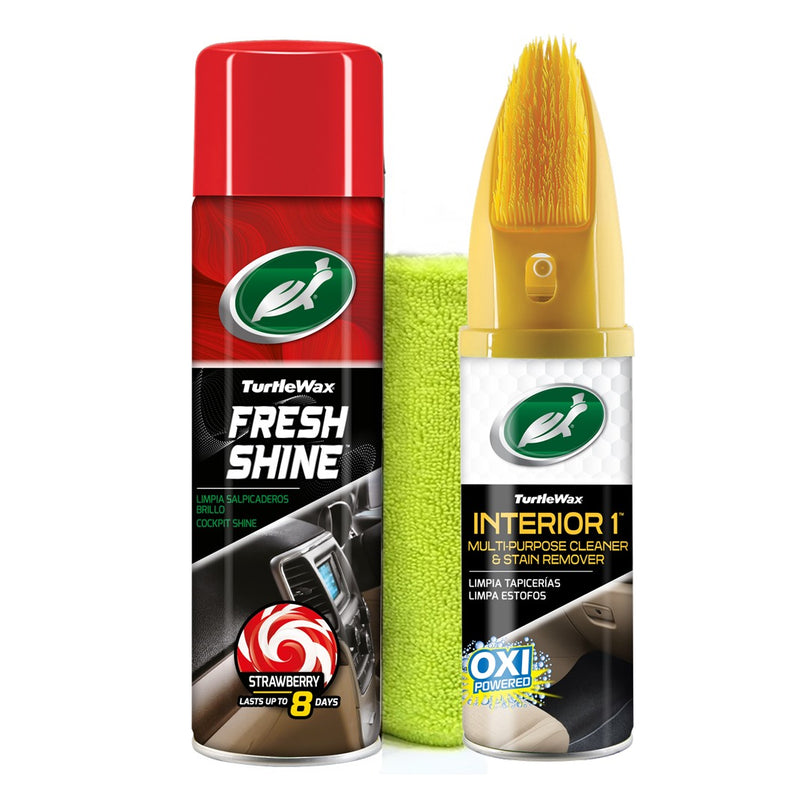 Fresh Shine Morango, Limpa Tecidos e Pano Microfibra