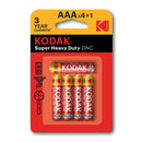 Pilhas Kodak Super Heavy Duty ZINC LR03 AAA (PACK4+1)