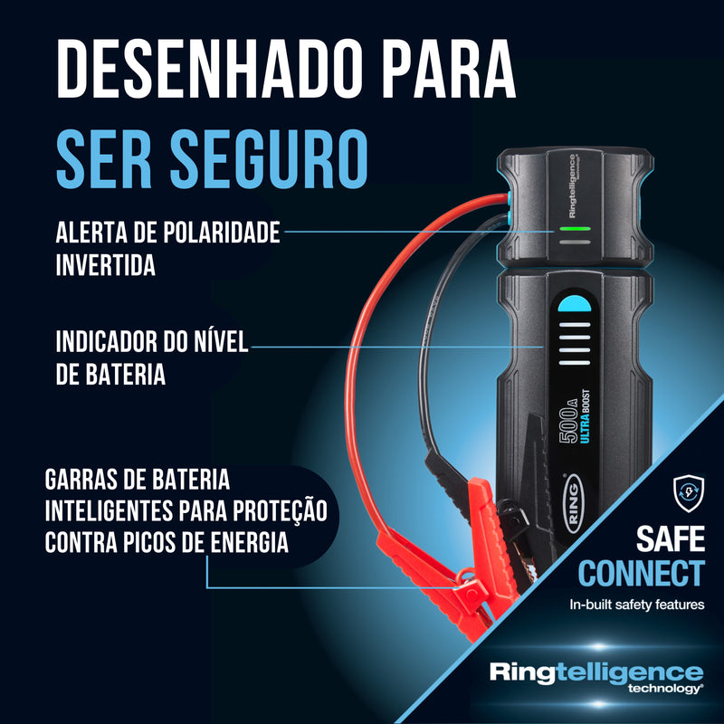 Compacto Arrancador Booster Litio 12v 13000mAh