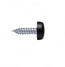 Tornillo Matrícula con Tapa Negra (Paquete de 100)