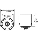 Lâmpadas 12V 21W Laranja Pernos Desencontrados (caixa com 10 unid.)