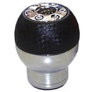 Manete de Velocidades Universal em Alumínio e Pele Preta