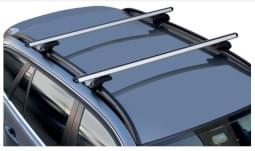 Barras (2) de Techo en Aluminio para Vehículos con Barras Longitudinales Origen 120 cm