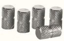 Kit 5 Tampas Cromadas para Válvulas de Pneus