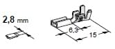 Terminal não Isolado Fêmea 2.8
