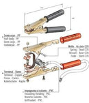 Garra de Bateria de 600 A Negativo (Preta)